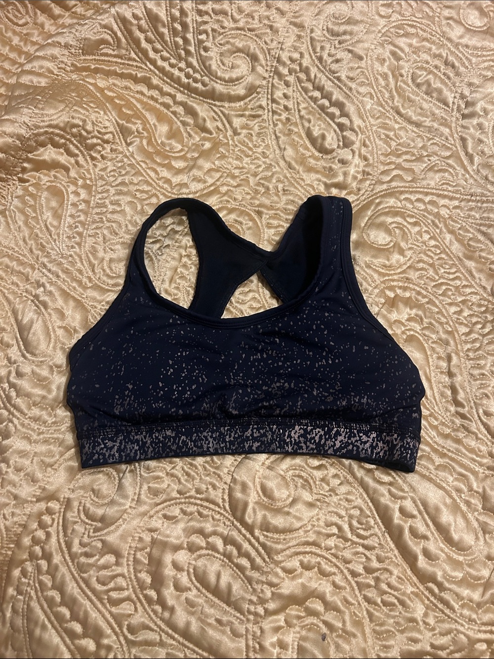 Buffbunny black Speckled Racerback Sports Bra
